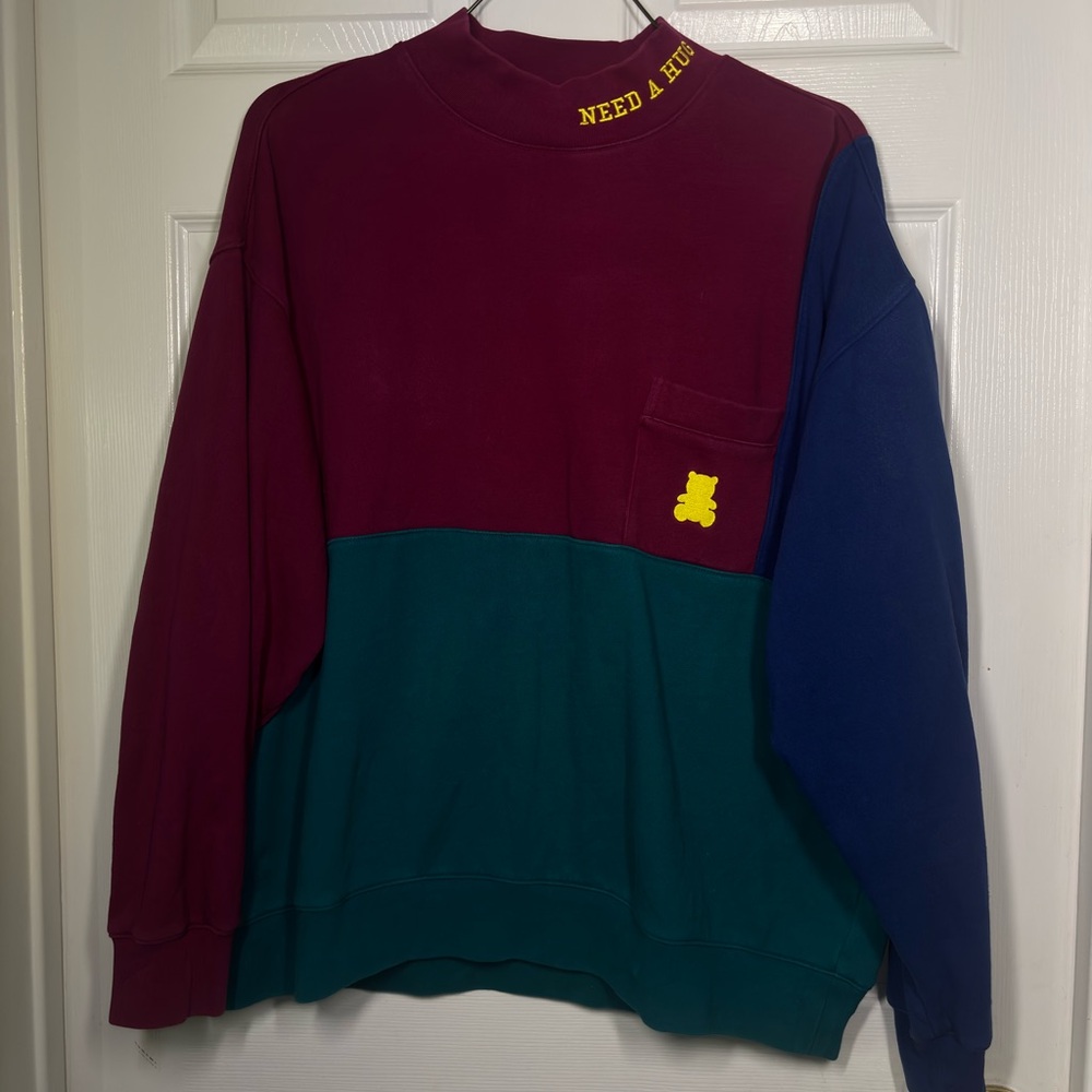 Teddy Fresh Colorblock Crewneck Sweater